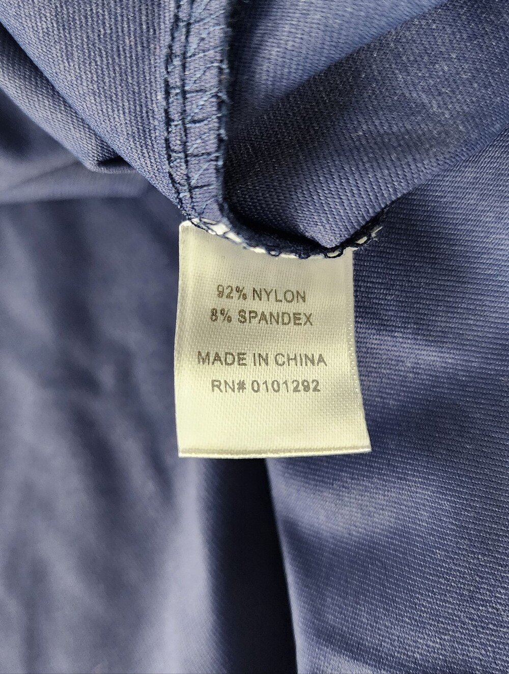 NEW Lulu-B Size Large Collar Knit Top Shirt Solid Blue Short Sleeve UPF 50+ - Picture 7 of 8